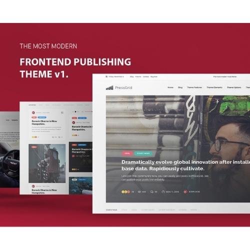 PressGrid Frontend Publish Reaction & Multimedia